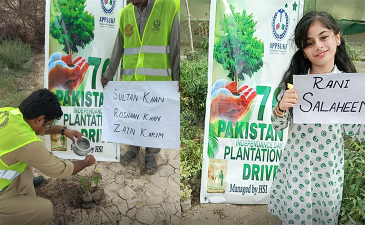 Tree Plantation Drive in Sindh and Punjab, Pakistan